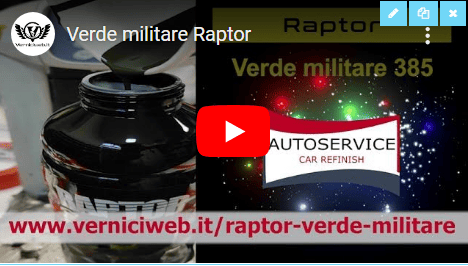 Vernice Raptoe verde militare